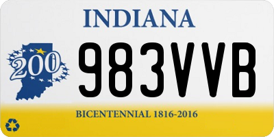 IN license plate 983VVB