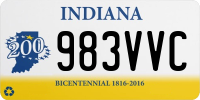 IN license plate 983VVC