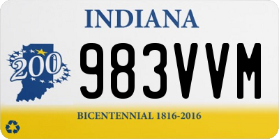 IN license plate 983VVM