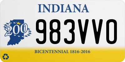 IN license plate 983VVO