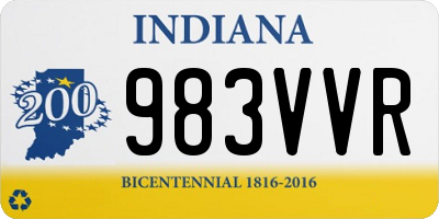 IN license plate 983VVR