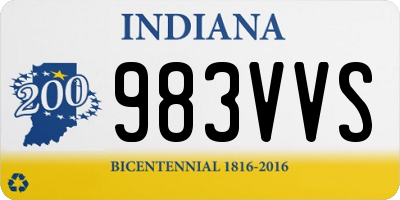 IN license plate 983VVS