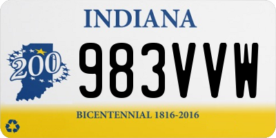 IN license plate 983VVW