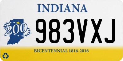 IN license plate 983VXJ