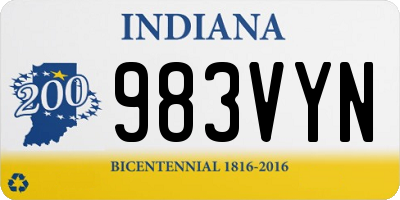 IN license plate 983VYN