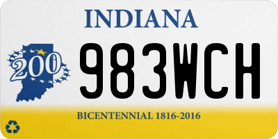 IN license plate 983WCH
