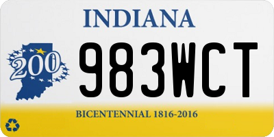 IN license plate 983WCT