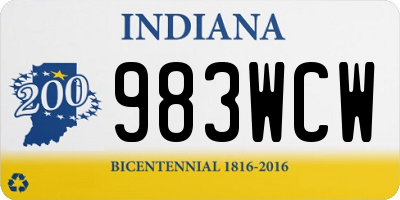 IN license plate 983WCW
