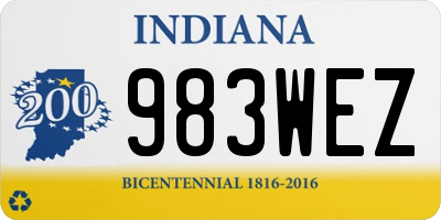 IN license plate 983WEZ