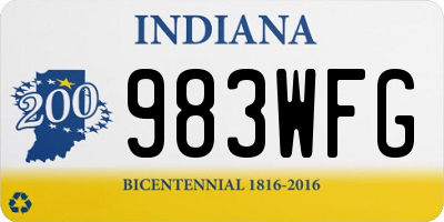 IN license plate 983WFG