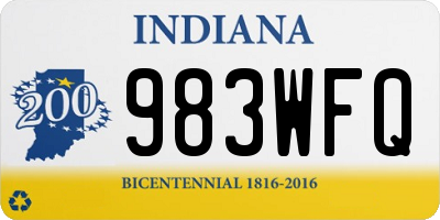IN license plate 983WFQ