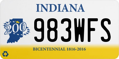 IN license plate 983WFS