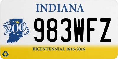 IN license plate 983WFZ