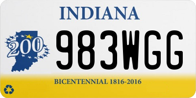 IN license plate 983WGG
