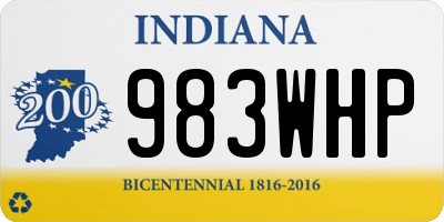 IN license plate 983WHP
