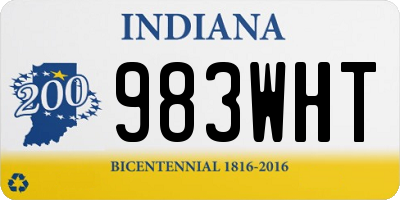 IN license plate 983WHT