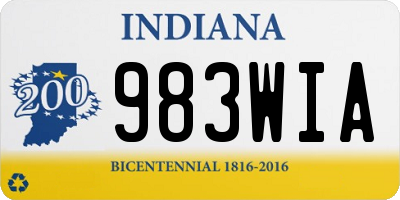 IN license plate 983WIA