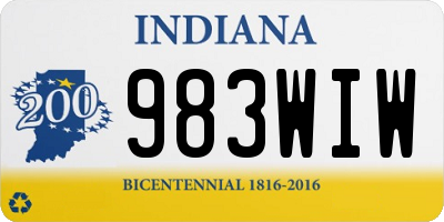 IN license plate 983WIW