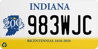 IN license plate 983WJC