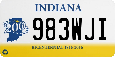 IN license plate 983WJI