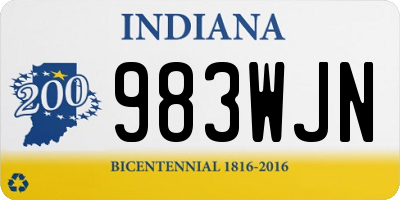 IN license plate 983WJN