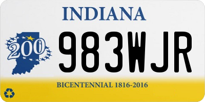 IN license plate 983WJR