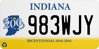 IN license plate 983WJY