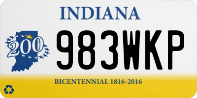 IN license plate 983WKP
