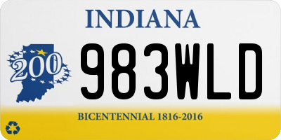 IN license plate 983WLD