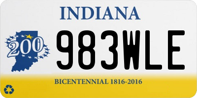 IN license plate 983WLE