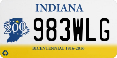 IN license plate 983WLG