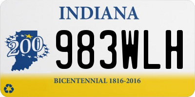 IN license plate 983WLH