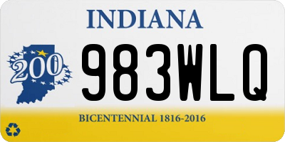 IN license plate 983WLQ