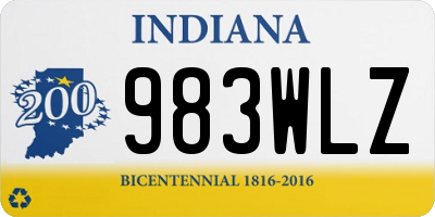 IN license plate 983WLZ