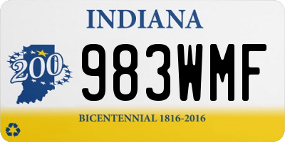 IN license plate 983WMF