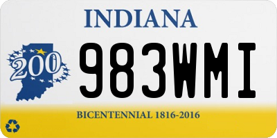 IN license plate 983WMI