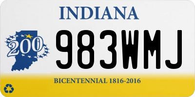 IN license plate 983WMJ