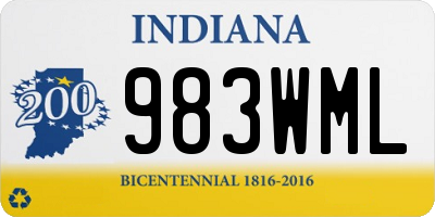 IN license plate 983WML