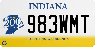 IN license plate 983WMT