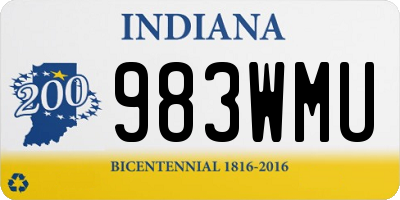 IN license plate 983WMU