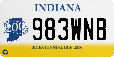 IN license plate 983WNB