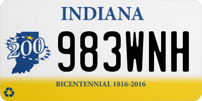 IN license plate 983WNH