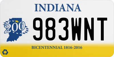 IN license plate 983WNT