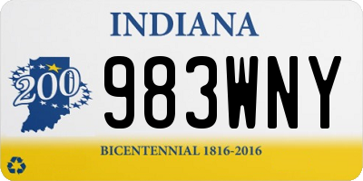 IN license plate 983WNY