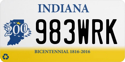 IN license plate 983WRK