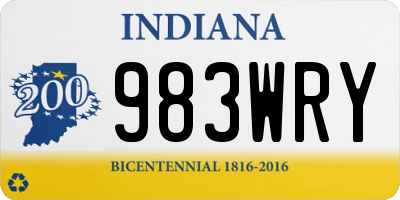 IN license plate 983WRY