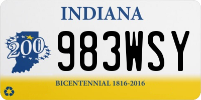 IN license plate 983WSY