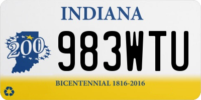 IN license plate 983WTU