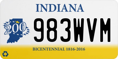 IN license plate 983WVM