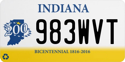 IN license plate 983WVT